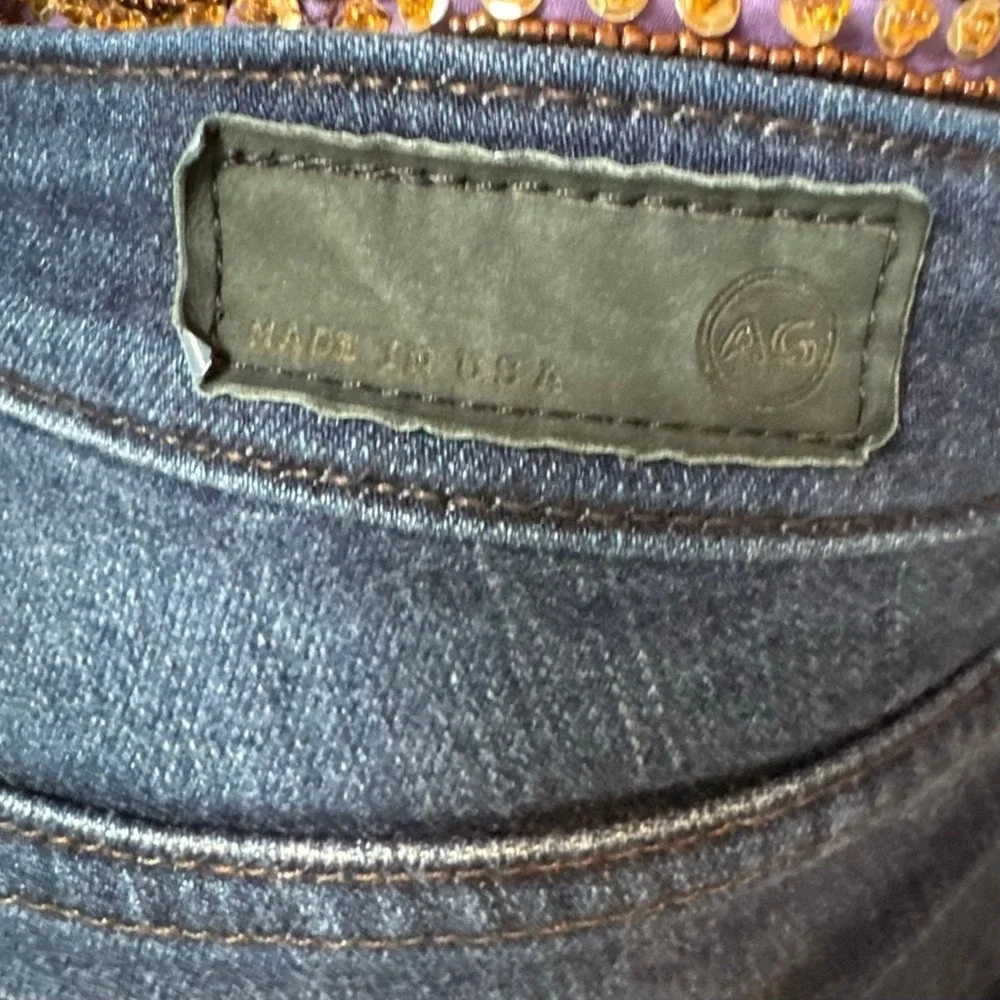 AG Adriano Goldschmied Dark Wash Prima Mid-Rise‎ Cigarette Jeans | 27R